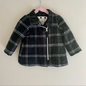 Cherokee Black & White Plaid Jacket